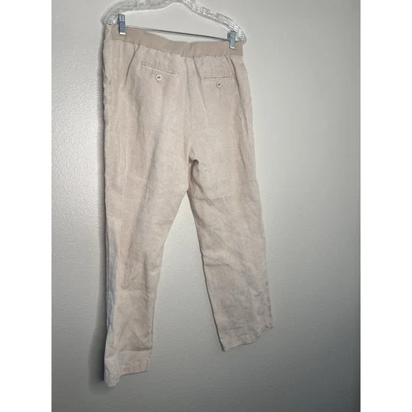 Carter Club Petite‎ Classic Fit Linen Blend Pants Beige Size 10P - Picture 4 of 7